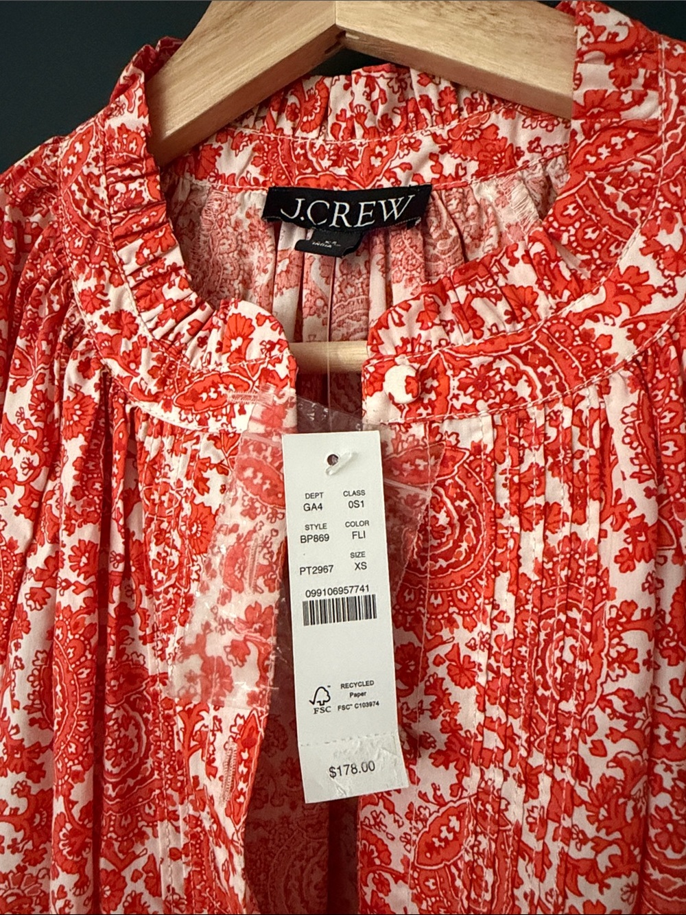 J. Crew cotton poplin dress xs - Picture 2 of 8